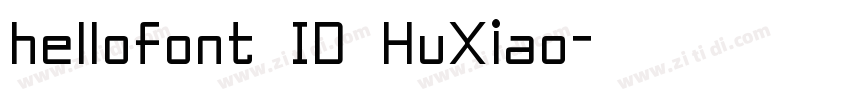 hellofont ID HuXiao字体转换